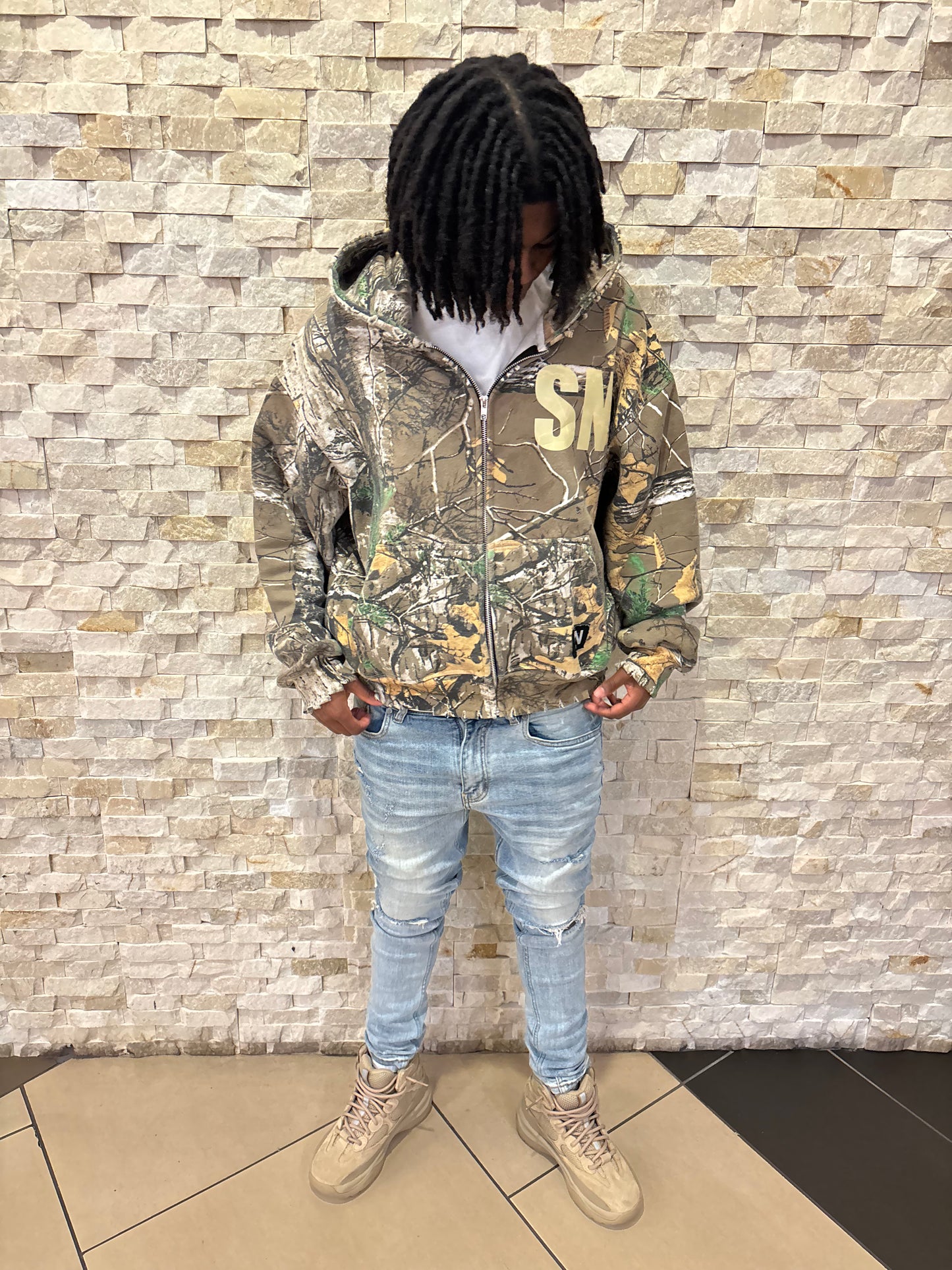 SN Camo Zip Up