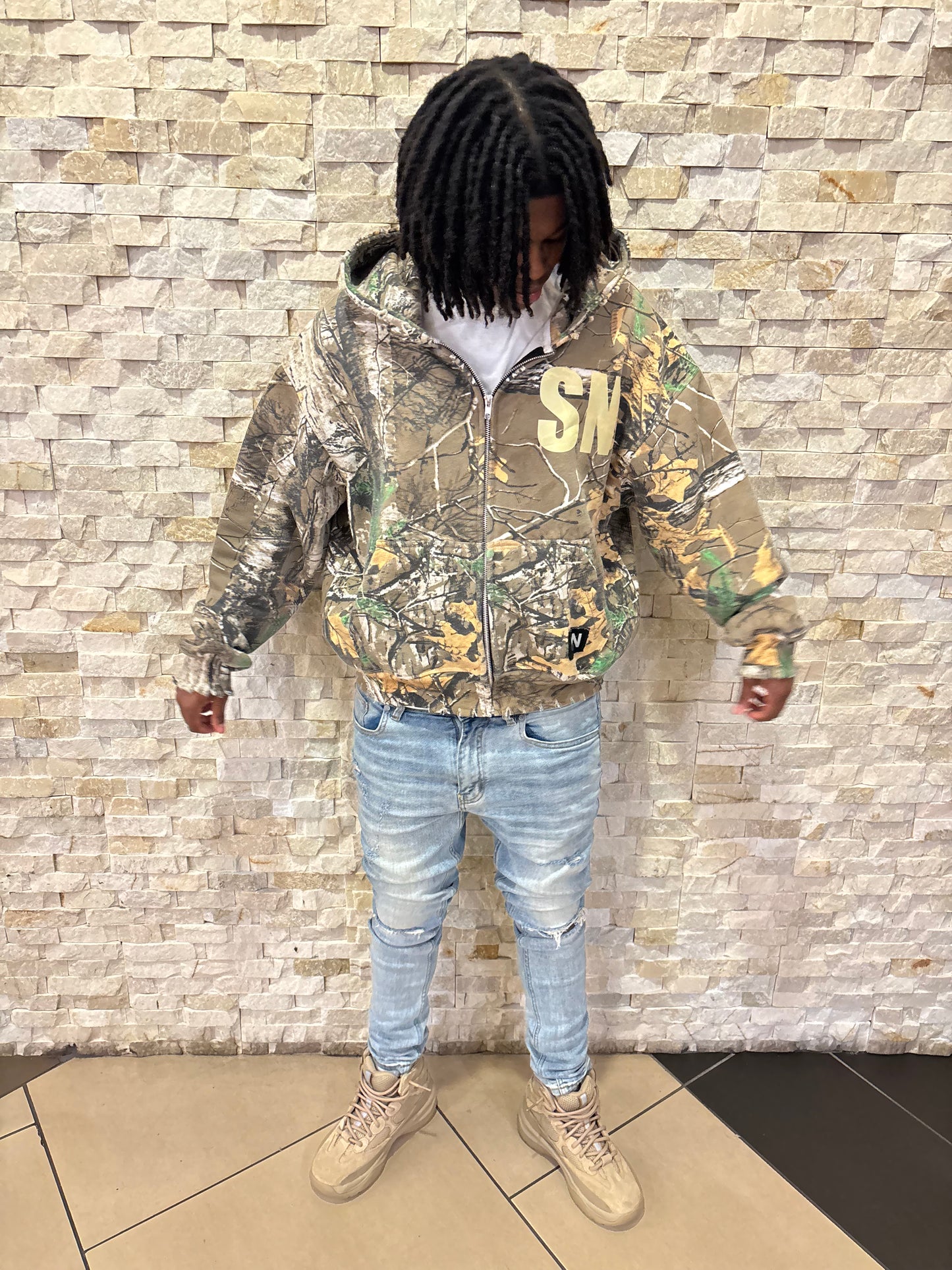 SN Camo Zip Up